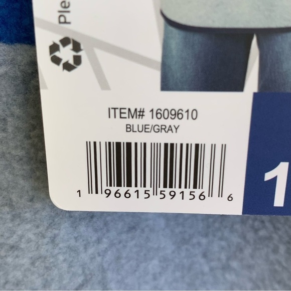 🆕 Eddie Bauer Kids Quest Fleece Size Large 14/16 Blue Gray Youth 1/4 Zip - Picture 7 of 7